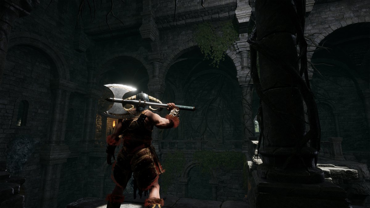 SoulKeeperGame's tweet photo. @UnrealEngine @bearablenight This #ScreenShotSaturday  we share some still images, with #Ulvar utilizing different gear ⚔️🪓🛡️ #UE4 #MadeWithUnreal #indiegames #IndieGameDev #gamedev #pcgaming https://t.co/SGyUoXGT7I
