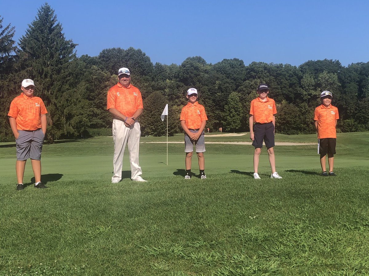 PurdueGolf's tweet photo. BBGC Team ready time go ⁦@PGAjrLeague⁩ sectional All-Star event at Pebble Brook. https://t.co/HzQC584VJl