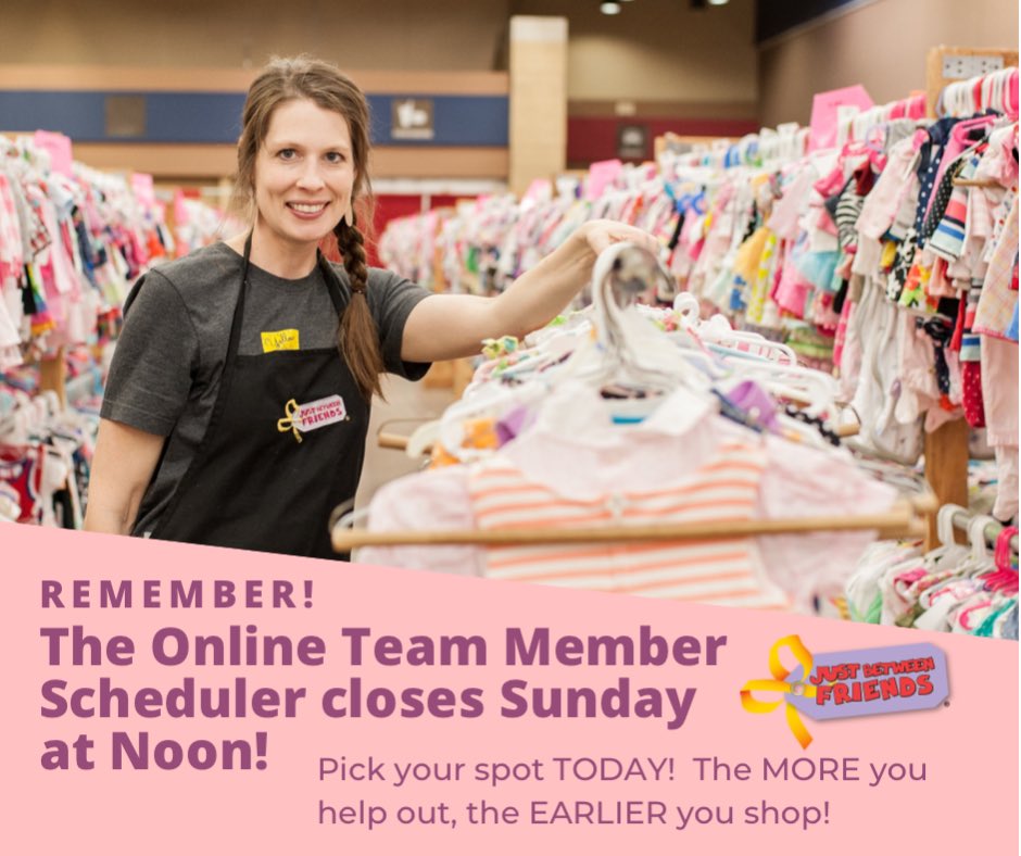 JBFFortWorth's tweet photo. Want to Shop EARLY? Smaller crowds, bigger selection, lower prices! Helping out as little as 4 hrs gets you in early &amp; if you are selling items, you earn more on your sales! We need your help so we can do our best to serve our community!

Sign up at https://t.co/yq1CLYNBsj. https://t.co/YTY6CxZF5q