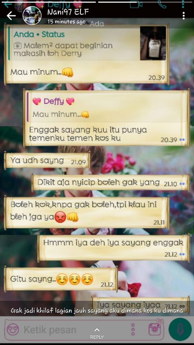 bukti dia mau mabok--