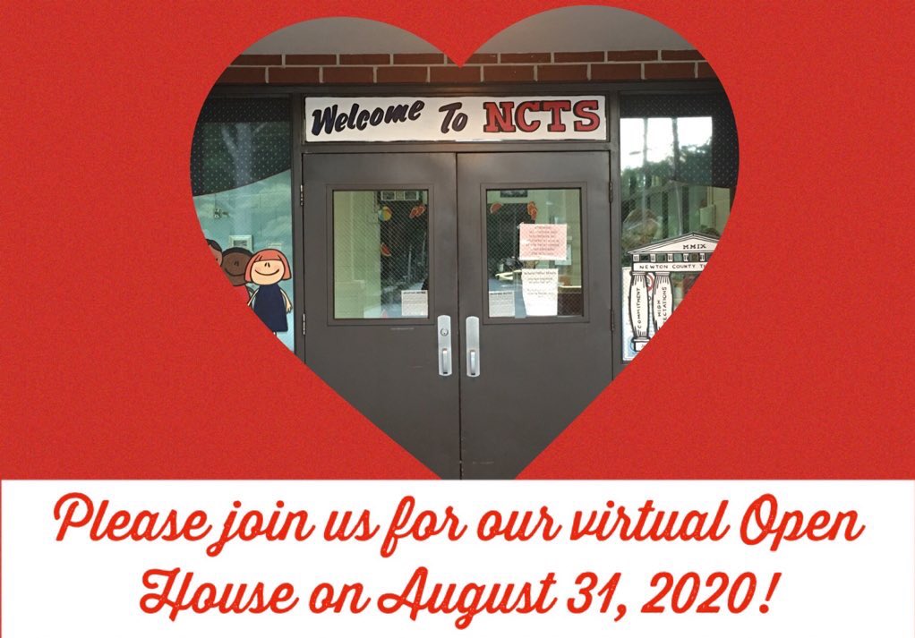 Save the date for the <a href="/NCTS09/">Newton County STEAM Academy</a> virtual Open House!  It will take place on Monday, August 31st from 5-7 p.m.  More information will soon be posted on our school website! #BetterTogether #NCSSBeTheBest