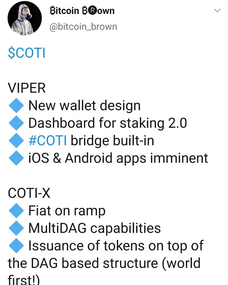 81Weil's tweet photo. @_Lout_ @UTRUST $COTI #DeFi #Staking #Trustchain #CotiX #COTIPay #DAGtechnology #MultiDAG #Trustscore #fintech #rewards #fullnode #payments #interest #loans #blockchain #adoption $BTC $ETH $LINK $BNB #binance #cryptocurrency #crypto #paymentgateway #technology #DigitalBank #openbanking https://t.co/k98n4GHDVL