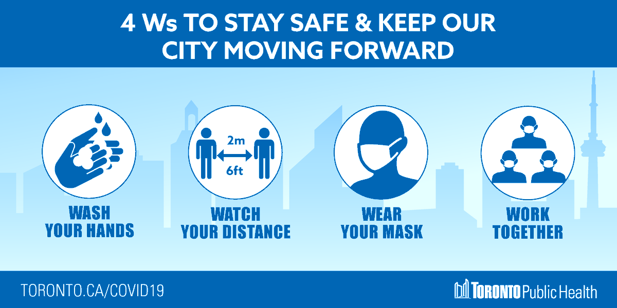 Let's keep doing our part to keep our city safe by following the 4 Ws. More tips to stay safer &amp; reduce the spread of #COVID19: ow.ly/25wl50B0fJi