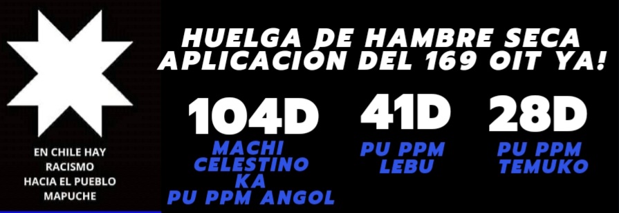 ReddeApoyoPPM's tweet photo. #HuelgadeHambreMapuche 
#MachiCelestinoCordova en Huelga de H-ambre SECA! desde ahora su muerte es INMINENTE
El único responsable es el Gobierno APLICACIÓN DEL CONVENIO 169 OIT YA @sebastianpinera @victorperez_v @MinjuDDHH @min_interior @Senado_Chile @Camara_cl @OITconosur https://t.co/5wrnAw6Pa7