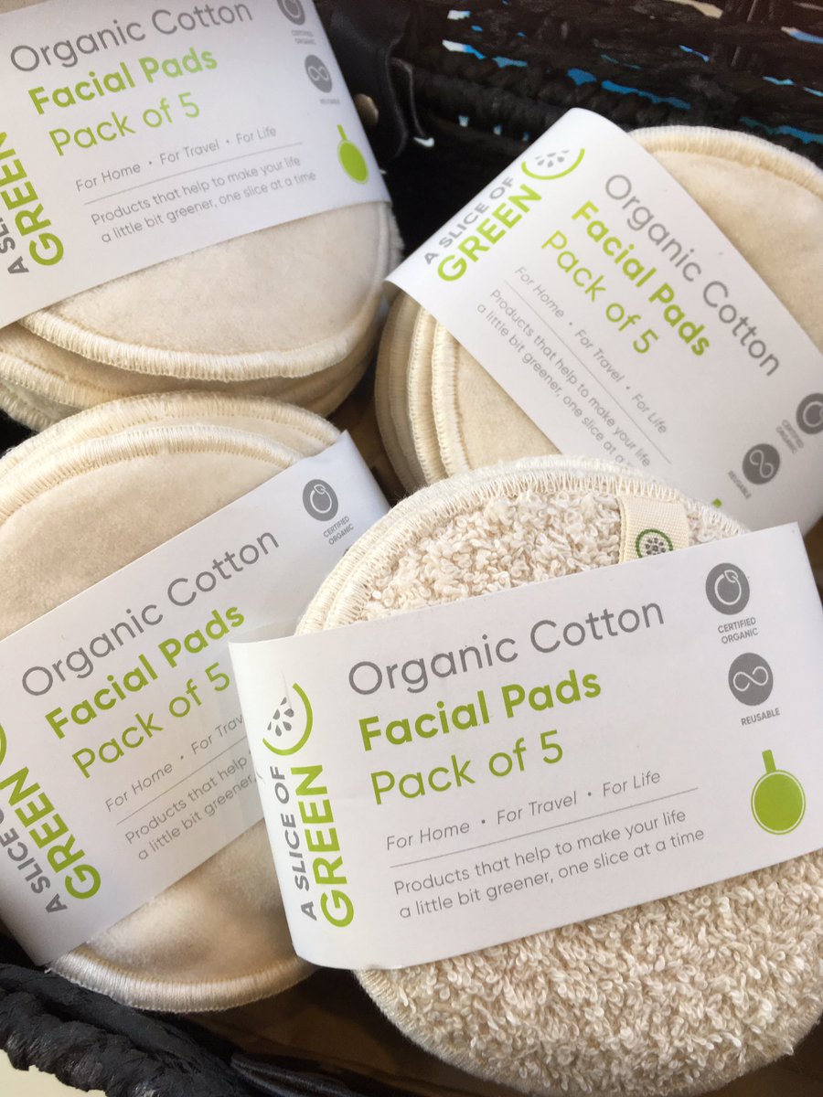 For anyone looking to #ditchtheplastic and reduce your reliance on disposable wipes and cotton pads, these #reusable #facepads are double-sided, organic and just £6.49 for 5 from @asliceofgreen