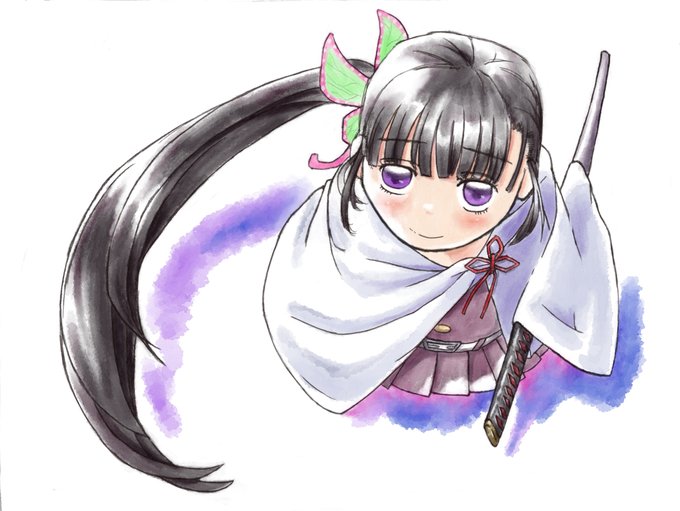 わかさんがTwitterに投稿した栗花落カナヲ(鬼滅の刃)のイラスト。