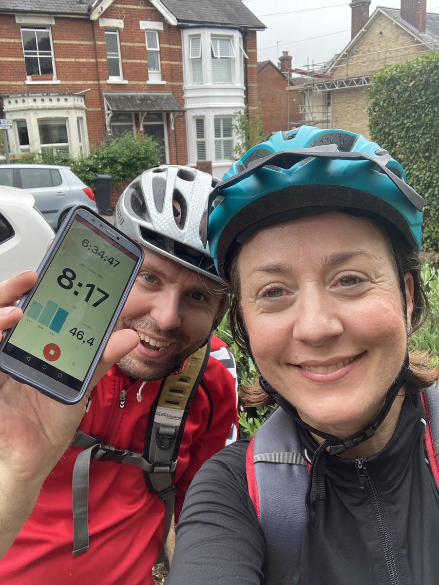 Crooker_C's tweet photo. We’ve only gone and smashed it!! @RideLondon #46miles in 6+hours. Slow but we did it! 💪🚴♀️🥇Really can’t believe it, feel so chuffed! Thanks to everyone who sponsored me - still time if not, here’s my story: https://t.co/wCDIgEgtSh https://t.co/t19PIs1Pb4