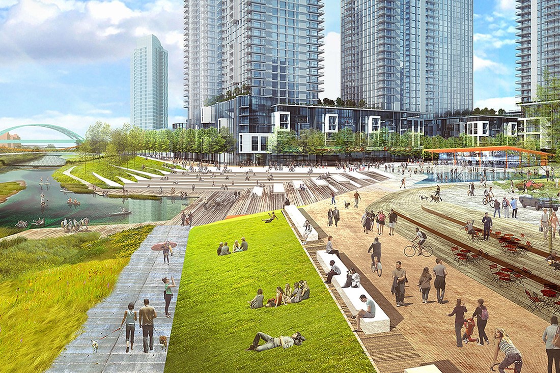 DenverRiverMile's tweet photo. Located along a mile of Denver's South Platte River, River Mile is envisioned as a sustainable, walkable downtown neighborhood. Follow this project at https://t.co/8TJZtEViLK #DenverPads #RiverMile #DenverRiverMile #Colorado https://t.co/wwqs8iuE9E