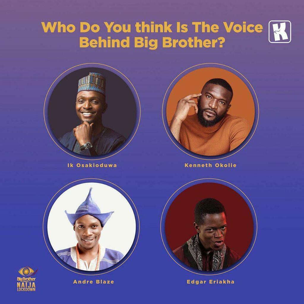 GoldmyneTV's tweet photo. This years Biggie is .... π€
#IkOsakioduwa #KennethOkolie #AndreBlaze #EdgarEriakha #BBNaija #BBNaijaLockdown
Via #KraksHQ https://t.co/MB1Fe22JtR https://t.co/V4muDnTedD