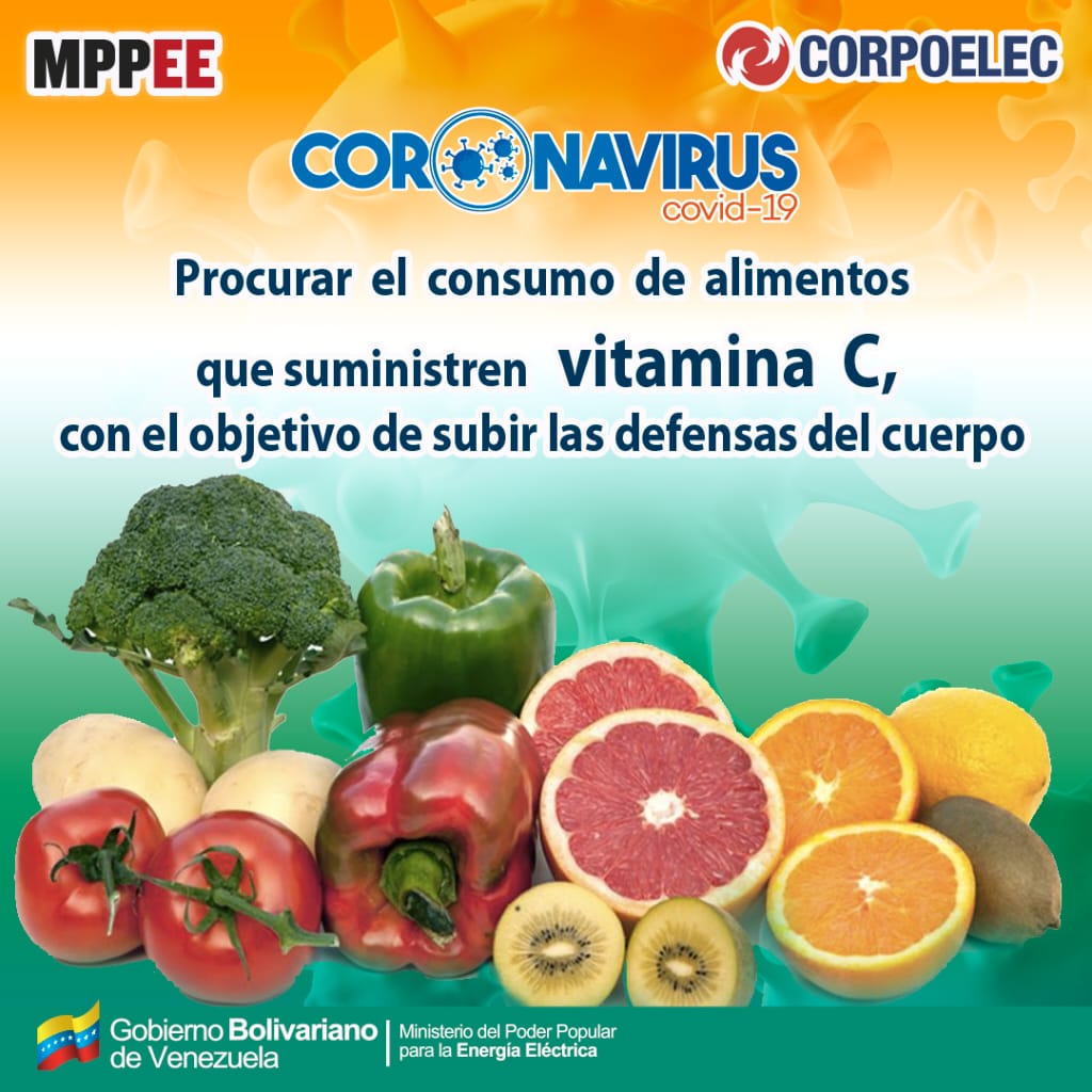 #Entérate El contenido de vitamina C de un alimento podría disminuir al cocinarse o almacenarse. Los alimentos al vapor o en horno microondas la pérdida de vitamina C es menor. Muchas de las mejores fuentes de vitamina C, como las frutas y verduras, se comen crudas.
#Aragua