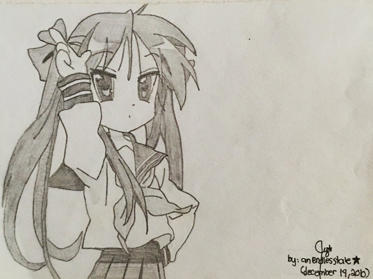 kagami hiiragi / 柊かがみ2010.12.19 #らきすた  #luckystar  #エリdrawings