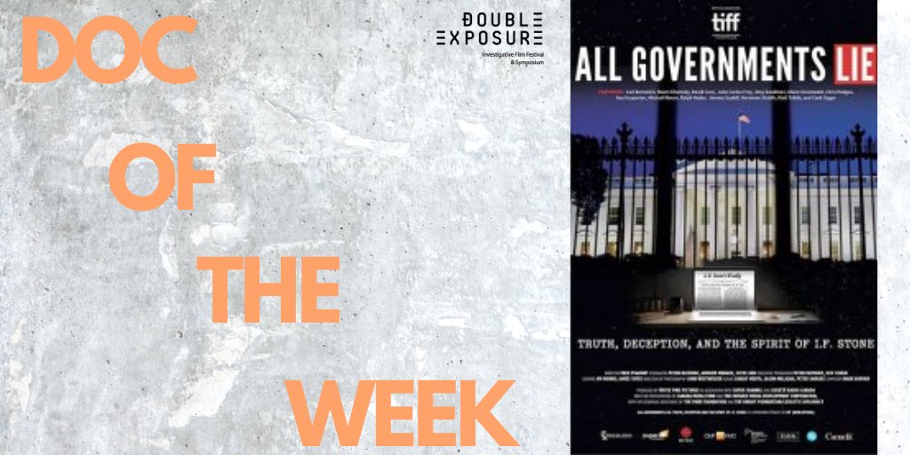 DX_IFF's tweet photo. This weekend watch ALL GOVERNMENTS LIE: TRUTH, DECEPTION, AND THE SPIRIT OF I.F. STONE, #DXDocOfTheWeek. Directed @fredpeabody2 the film explores the life & legacy of I.F. Stone and how journalists expose government deception. This #DX16 film is available on Starz #DXWatchAtHome https://t.co/UnIrCdg6Bu