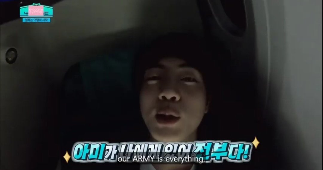 seokjin mentioned that he had been working on it during their vacation in bv4 and described what it was about, he said that army have eyes for them only and same goes for them as well