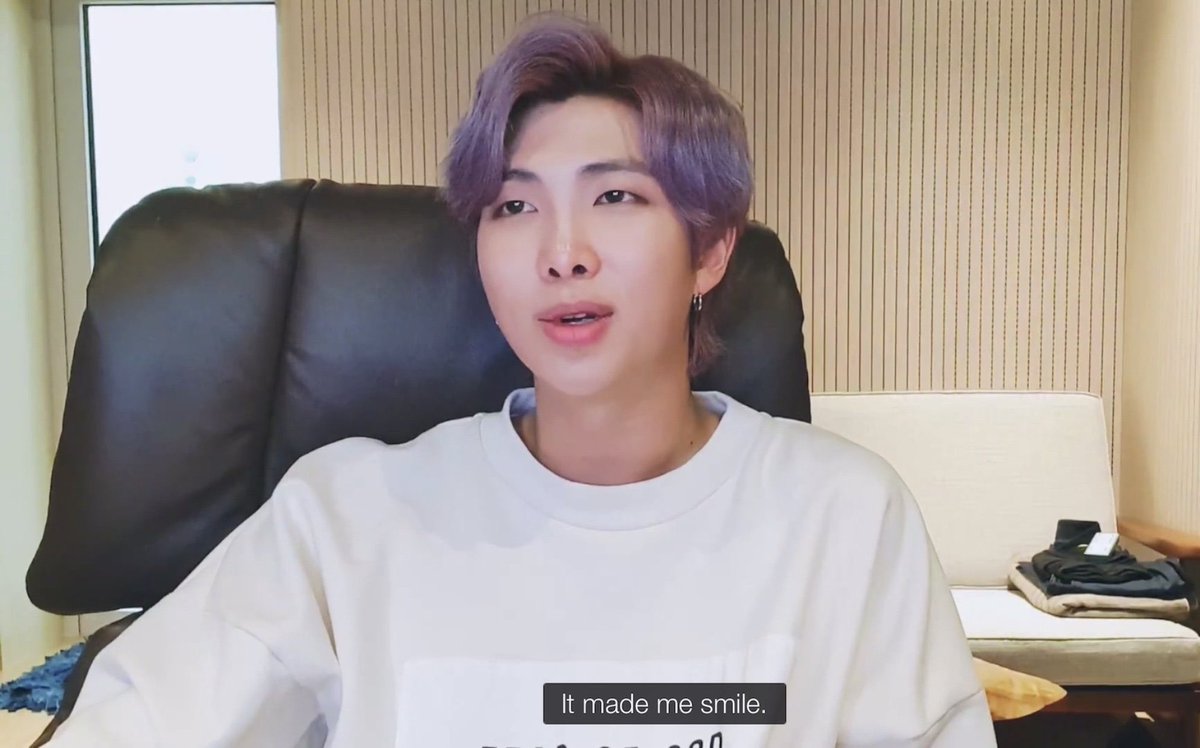 namjoon talked about how moon lyrics were so warm when he received the draft from seokjin for the first time and thought about how deep his love for army