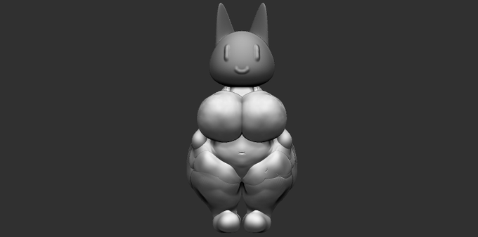 Zbrush君使ってうさぎさんモデリングしてみました。
ガタガタになったけどシルエットは〇です。

#Zbrush 