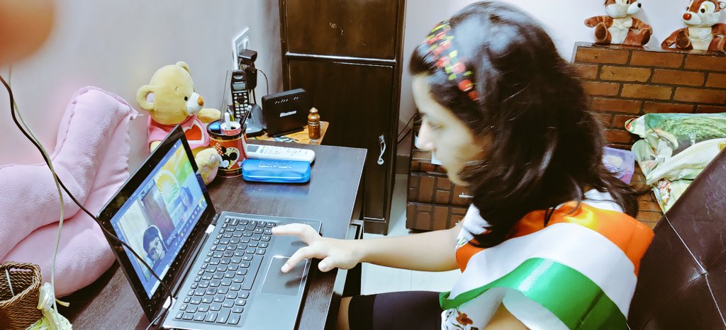 himanshupmehta's tweet image. Life time Memoir given by my angels by Participation in #Onlineclass #IndependenceDay2020 celebrations at @TedxAhlconIntl Hard work of students, Teachers Tanvi mam, Risha Mam #classVI commendable job, ensuring hybrid mode of teaching in future! Kudos #ahlconinternational