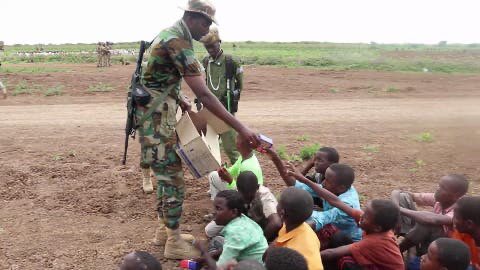 AbdulBillowAli's tweet photo. Somali army frees thirty three children in a military operation to liberate #Kuntuwarey, Lower Shabelle region, #Somalia. Al-Shabaab has long been accused of using children as fighters. https://t.co/79p5mRUlJ5