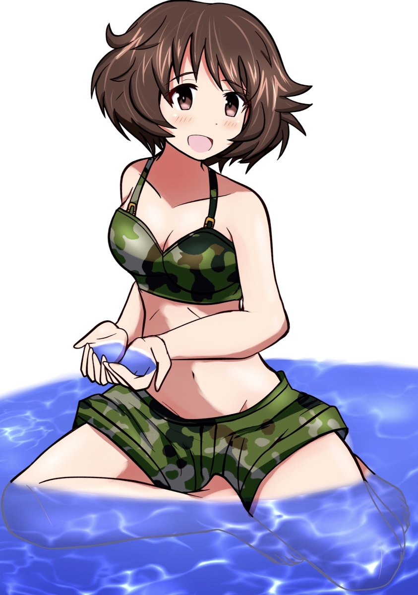 涼をとるのも 戦車道 ガールズ Amp パンツァー ガルパン 秋山優花里 Meiyaのイラスト 涼をとるのも 戦車道 ガールズ Amp パンツァー ガルパン 秋山優花里 Meiyaのイラスト