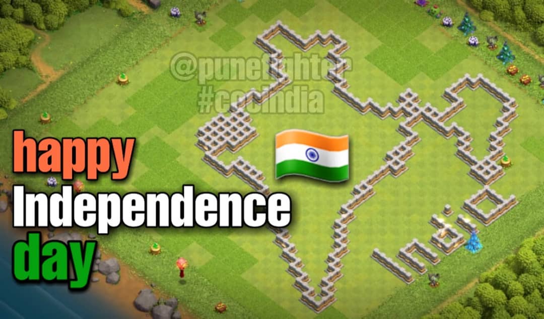 MemsPage's tweet photo. Happy Independence Day to All the Clashers❣️
Follow :-) @SumitmMallabade @FighterPune
Pune Fighter Official Instagram:-https://t.co/boyHefwNEU
#indianclashingcomunity #clashofclans #memes #coc #gaming #clashon #clashofclansmemes #punefighter #sumit007 #cocindia #cocmemes https://t.co/9PpLU1GOpK