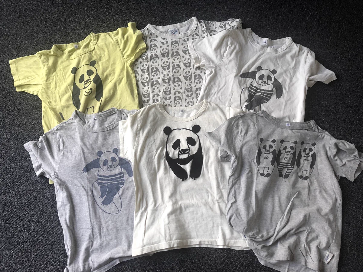 愛を感じる･･･！息子の小さくなったパンダＴシャツをクッションにリメイク？！