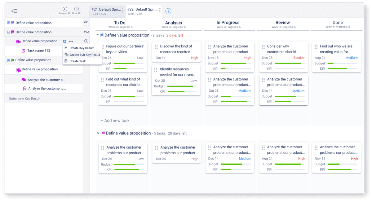 An agile approach makes businesses 28% more successful than a traditional one

We created awesome agile workspace based on sprints, kanban board and timeline, now, you can easily manage tasks and sprints

#agile #goals #goalsetting #keepsolidgoals