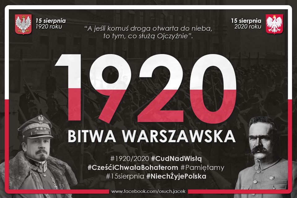 JacekOsuch2's tweet photo. "Cud nad Wisłą" zapisał się w dziejach ludzkości jako jedna z najważniejszych bitew świata, symbol niezłomnego męstwa, umiłowania Ojczyzny i gotowości poświęcenia tego, co najcenniejsze w walce o wolność.

Stawką było zachowanie niepodległości odradzającej się Rzeczypospolitej 🇵🇱 https://t.co/B6rPvpGmJU