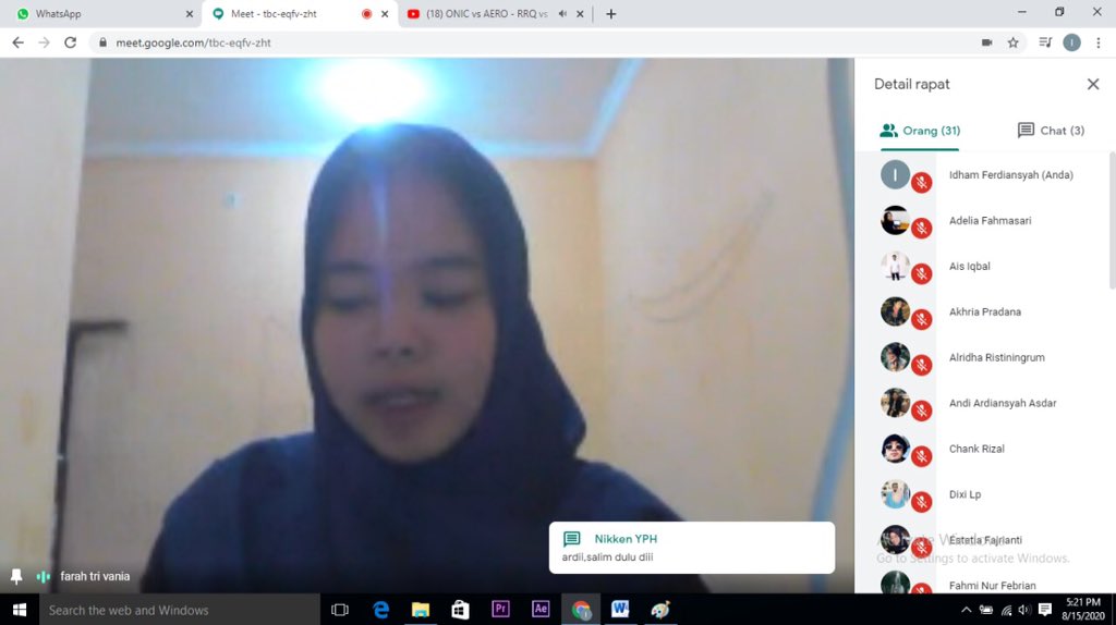 NOW : Pelaporan JUFOC secara umum dalam agenda Rapat Anggota II Periode 2019/2020