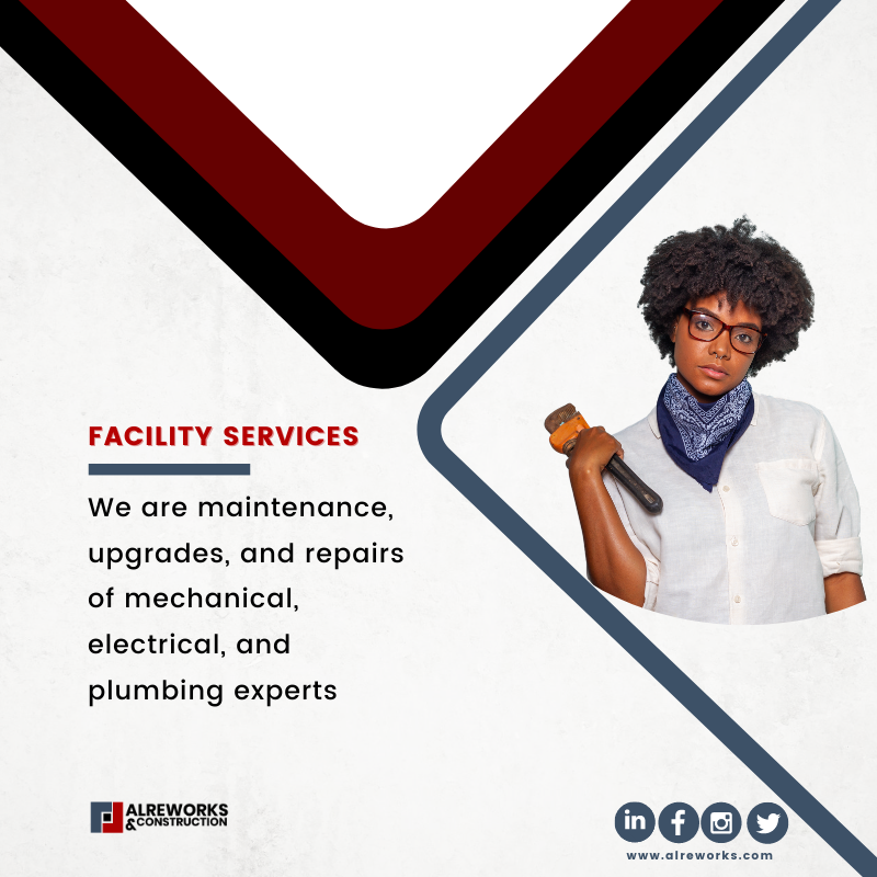 alreworks's tweet photo. Maintenance, repairs, and upgrades of all integrated facility services made easy with our dedicated team.

#construction #facilitiesMgmt #propertymanagement https://t.co/o4f5zueqhM