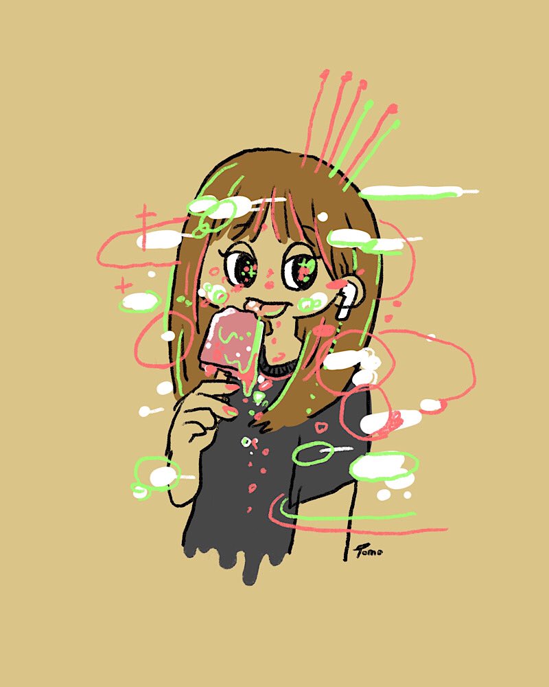 ご飯待ちのはなこさん ご飯は明日だよ クレステッドゲッコー みぞぐちともや 新宿fewmany9 24 10 6のイラスト