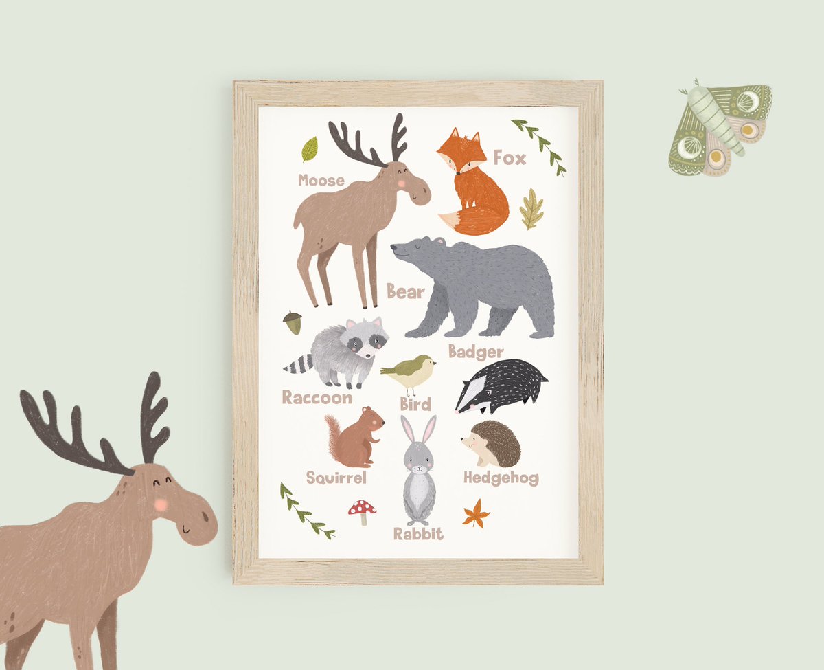 EllieCartDesign's tweet photo. Some woodland prints have landed on my Etsy! 

Shop here 👉🏻 https://t.co/T1JxmJkfPD https://t.co/hGFZqpnaeG