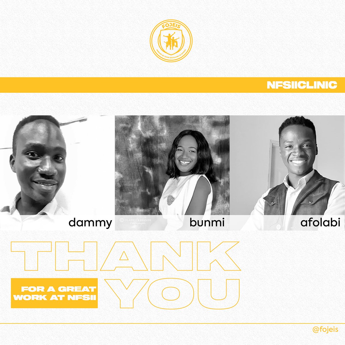 fojeis's tweet photo. EXCERPTS FROM #Fojeischat2020
Today we celebrate the exceptional contributions of Bunmi, Afolabi & Dami @ #NFSII
With the guidance of the HS they developed a technology -The G R O W pathway to enable others lay hold of d victory they have in Jesus.Such a beautiful experience🔥 https://t.co/6XzKyGMxwR
