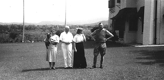 My great-grandparents, Gladys & Harold Page, were living in Kuala Lumpur when WW2 started. Harold (right of photo) was a veteran of the First World War where he'd been seriously injured. In 1938 he got a job as the Director or The Rubber Research Institute of Malay.  #VJDay75.