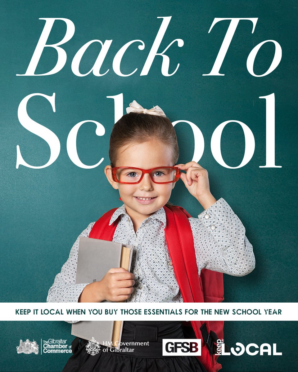 KeepItLocal_Gib's tweet photo. Get all the essentials for a new school year while supporting the community #KeepItLocal and play your part in strengthening Gibraltar's economy paving the way for a future our children will be proud of.
#KeepItLocalGibraltar #ShopLocal #EatLocal #SupportLocal https://t.co/OZHPLo6MbA