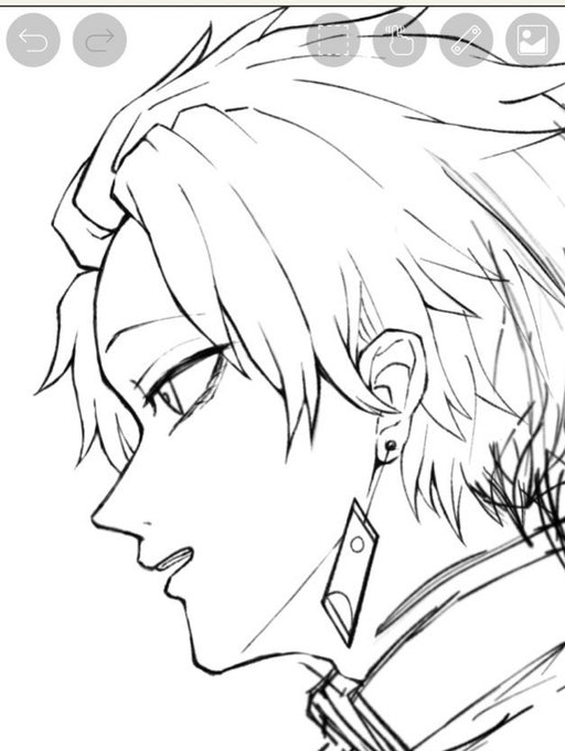 この炭治郎上手く描けた 