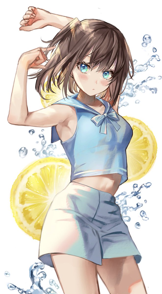 レモンと夏 Samo Cha のイラスト