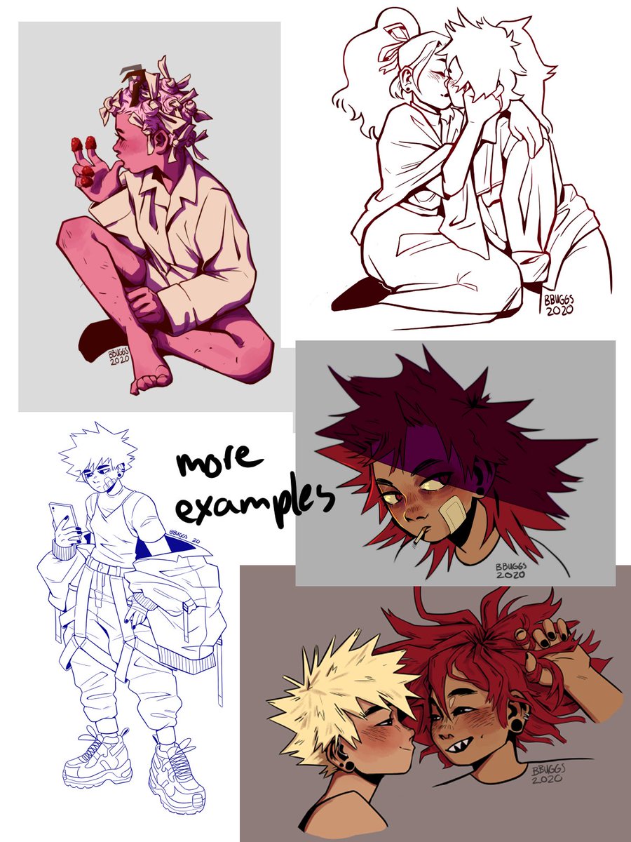 commission time! {rts?}

- payment via paypal invoice 
- DM or email bbuggs.art@gmail.com for more info

thanks so much for your support! 