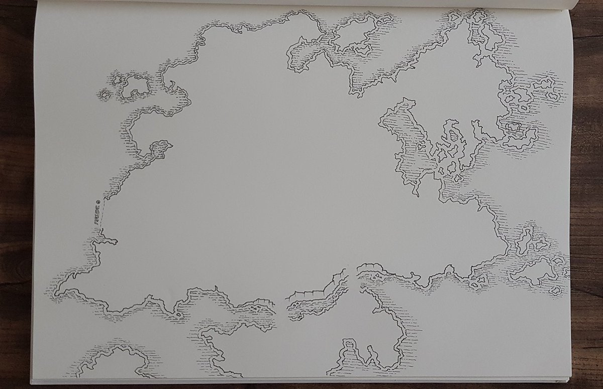 WWinteractive_'s tweet image. Had a go at hand drawing one of the continents from my main project, Guilded Heroes.

Enjoying it so much that I&apos;m considering dropping the digital versions to go with this style... ! (Maybe that will change once I start adding details)