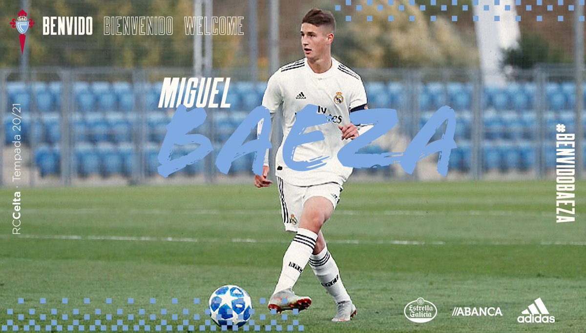  DONE DEAL  - August 15MIGUEL BAEZA(Real Madrid to Celta  )Age: 20Country: Spain  Position: Attacking MidfielderFee: €2.5m (Real Madrid retain 50% rights)Contract: Until 2025  #LLL