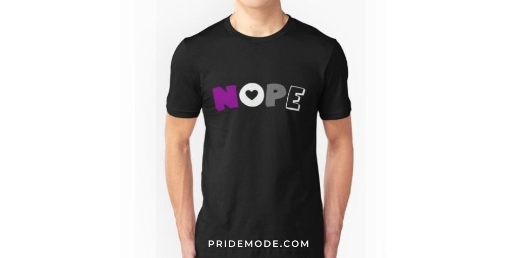 PrideMode's tweet photo. ♠ Nope #Asexual Tee
🌎 Free Worldwide Shipping 🌏
🛍 Shop: https://t.co/lRxsjWgoRl
#AsexualPride #AcePride #AroAce #Demisexual #LGBTQ #LGBTQA #LGBTQIA #LGBTQIAplus #Pride #LGBT #LGBTQts #LGBTQIbaes #LGBTQtwitter #Pride2020 #PrideMonth #PrideMode #PrideModeShop https://t.co/BTiCnTRjZY