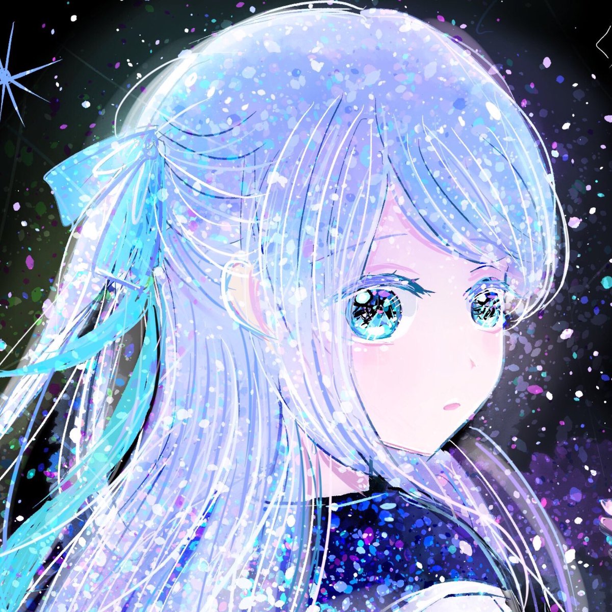 夏の創作クラスタフォロー祭り 絵描きさんと繋がりたい 透明感のあるキラキラ まっちょ バレンタイン展のイラスト