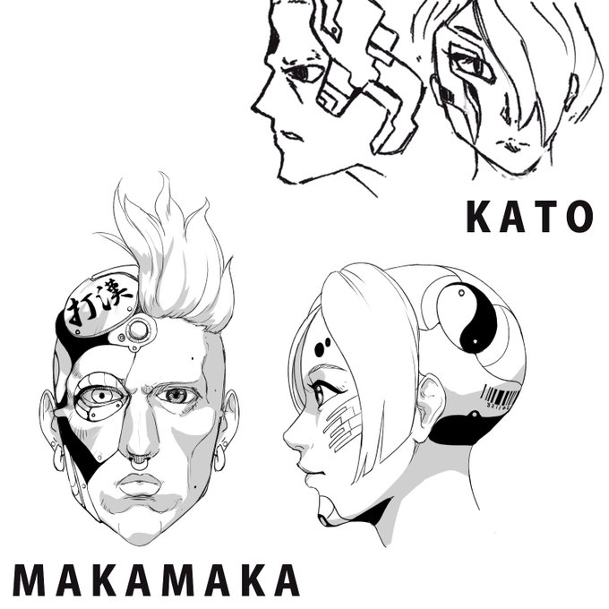 KATO「ロイド人間をユーザーへCoolに伝えたい。イメージ描いたけど上手いこといかんから描いてや」
MAKAMAKA「おk……Please wait」

2時間後

KATO「画力の差wwwww」 