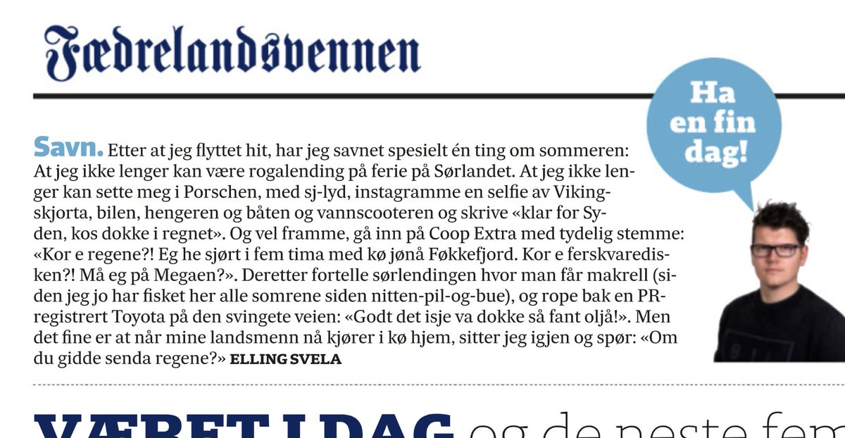 svelax's tweet photo. Takk for i år da, rogalandsmenn! #baksida #fvn https://t.co/SUmjGMR2Bb