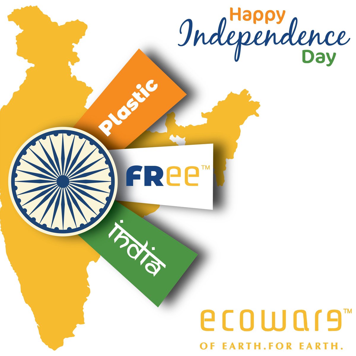 ecowareindia's tweet photo. Let's pledge to make our India a PLASTIC FREE NATION...ππ
Jai Hind
Happy 73rd Indian Independence Day.
#Ecoware #Ecowareiseverywhere #ecowaretableware
#Compostable #Biodegradable #madeinindia #supportforlocal #PlasticFreeIndia #15august https://t.co/Jb40l7LOeo