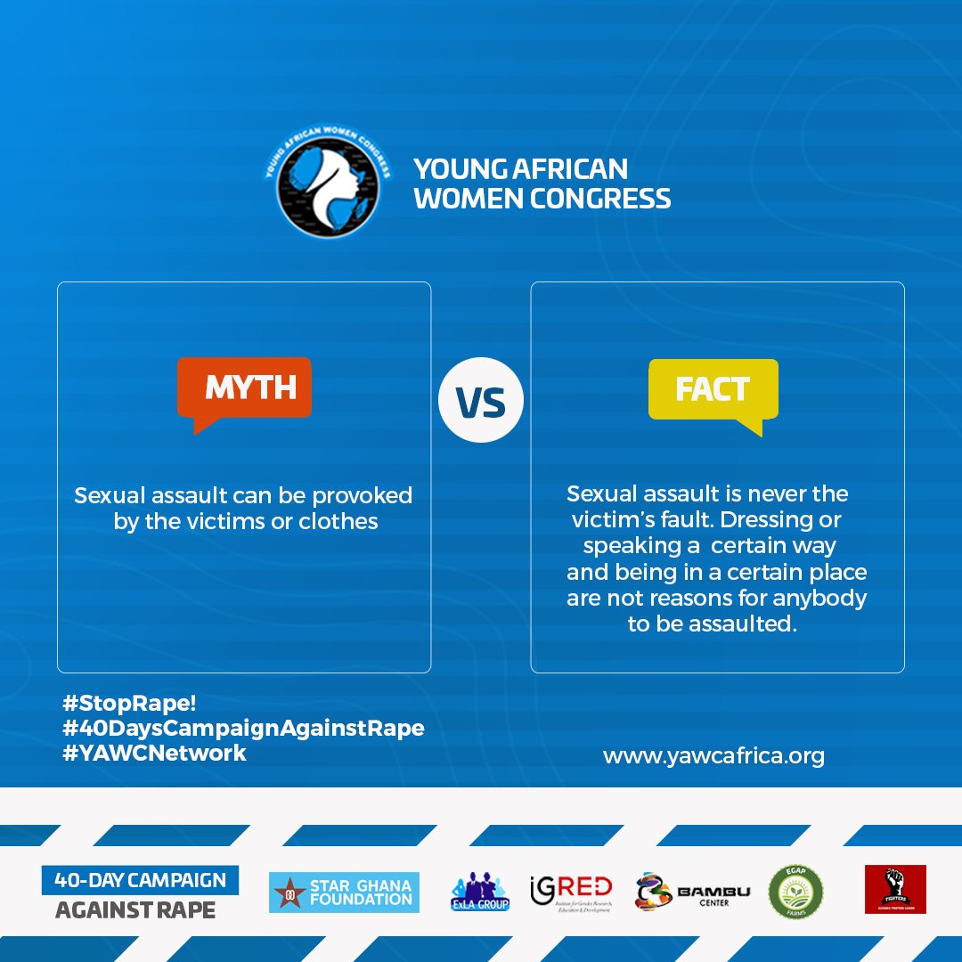 YAWCAfrica's tweet photo. #StopRape!
#40DaysCampaignAgainstRape
#YAWCNetwork
@STARGhana
#IGREDGhana
#BambuCenter
@EFLFighters
#ExLAGroupGenderProgramme
#ExLAGroupAgriculturalProgramme https://t.co/KarrCAL8fR