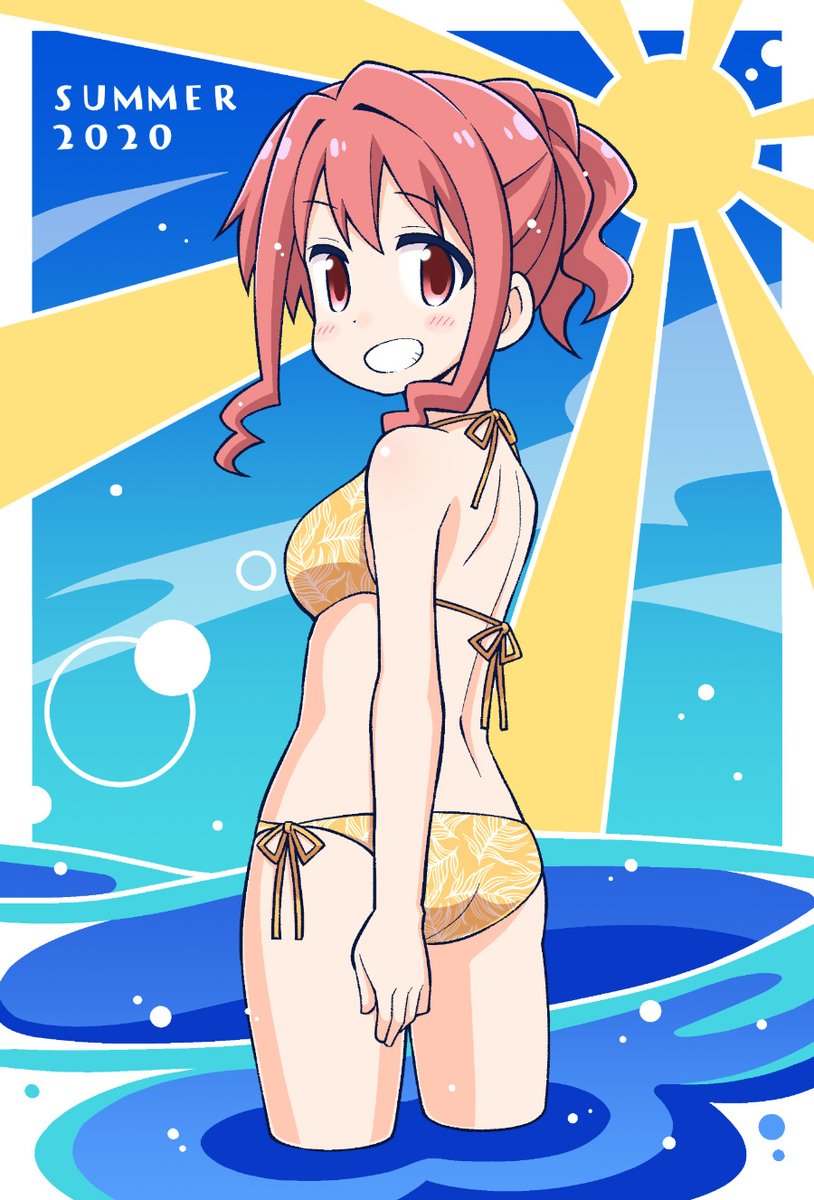 「暑中お見舞申し上げます。
今日から委託開始の夏の同人誌新刊もよろしくおねがいしま」|ねことうふ@おにまいアニメ サンテレビで放送中！のイラスト