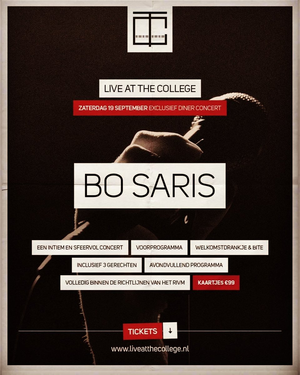 #bosaris #thecollegehotel #amsterdam #concert #live #music #goodfood #comejoinus