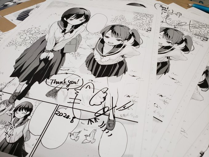 オトナになりたい…♡【重版記念セット】 https://t.co/ZHeJEWYUJ7 
さらに表題通り「オトナになりたい…♡」の重版記念に、ワニマガ直販にて複製原稿やクリアファイル等セットが販売され…てたんですが終わってました すみません!お求め頂いた方有難うございます!これもサインいっぱい描きました! 