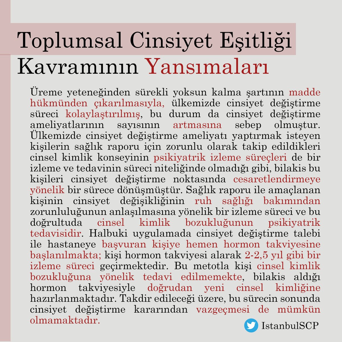 IstanbulSCP's tweet photo. Toplumsal Cinsiyet Eşitliğinin Yansımaları https://t.co/ciOmgtSVY1