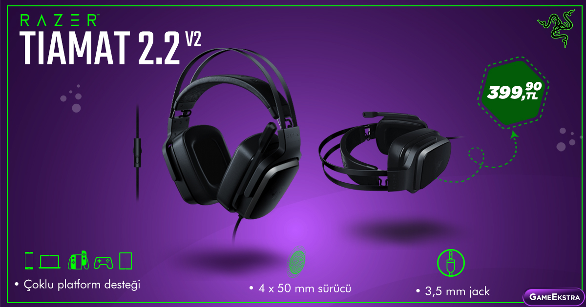 Razer Tiamat 2.2 V2 ile en yoğun bas deneyimine hazır olun!
➡️ bit.ly/RazerTIAMATV2