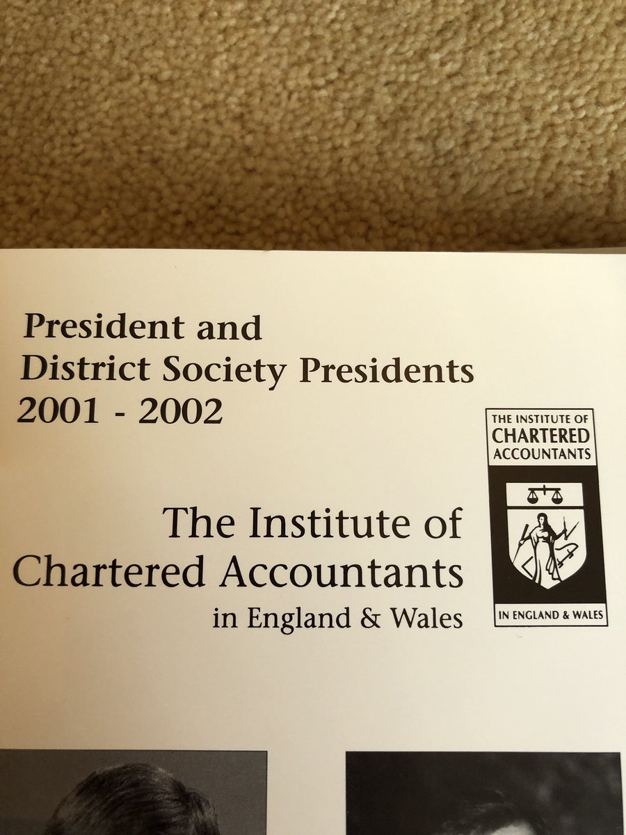 JSPenny's tweet image. Trying to tidy (not my forte) the study and came across some #ICAEW memorabilia including the montage from the year I was Thames Valley President and some #chartech from 2004/5. #happydays